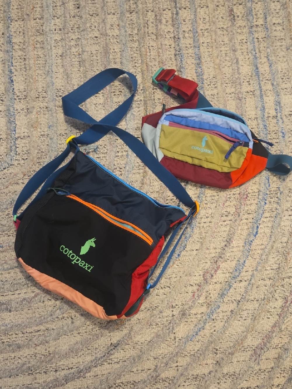 Cotopaxi Multicolor Messenger & Sling/Waist Pack Set